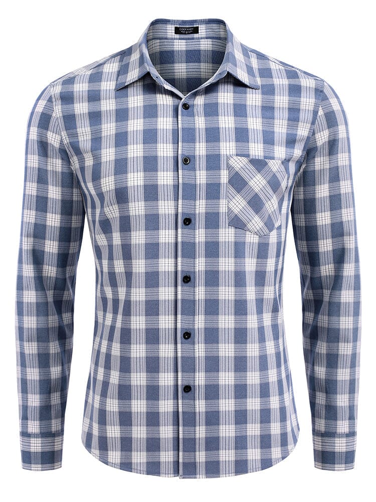 Classic Long Sleeve Plaid Shirts (US Only) - Image 10