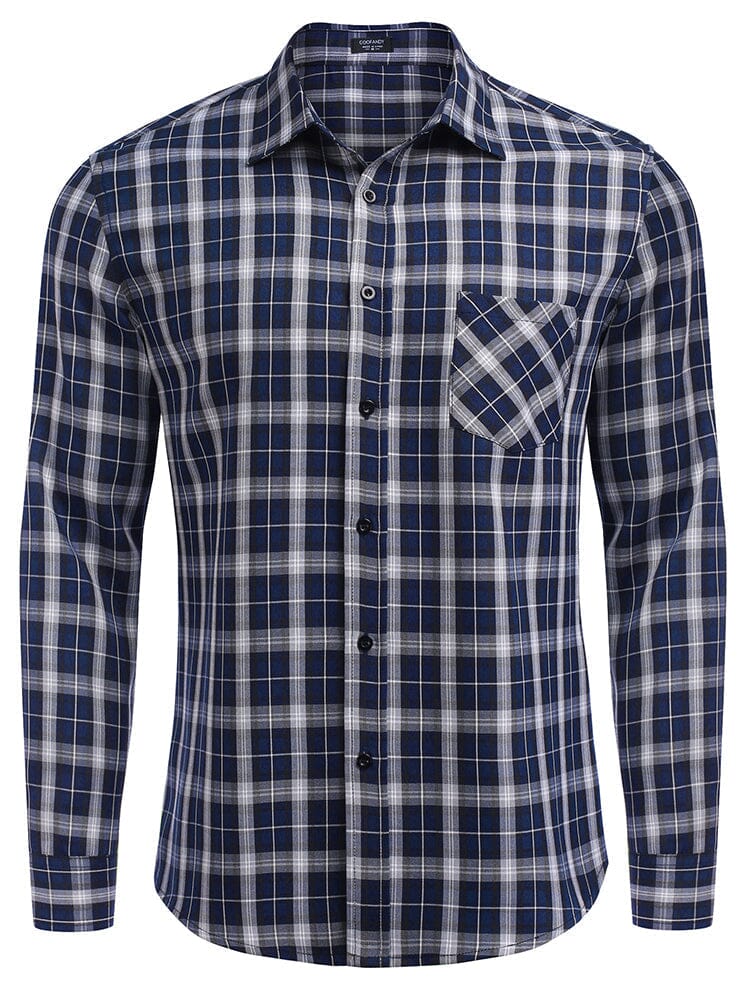 Classic Long Sleeve Plaid Shirts (US Only) - Image 12
