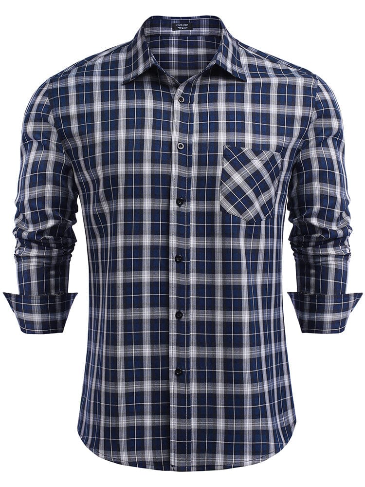 Classic Long Sleeve Plaid Shirts (US Only) - Image 13