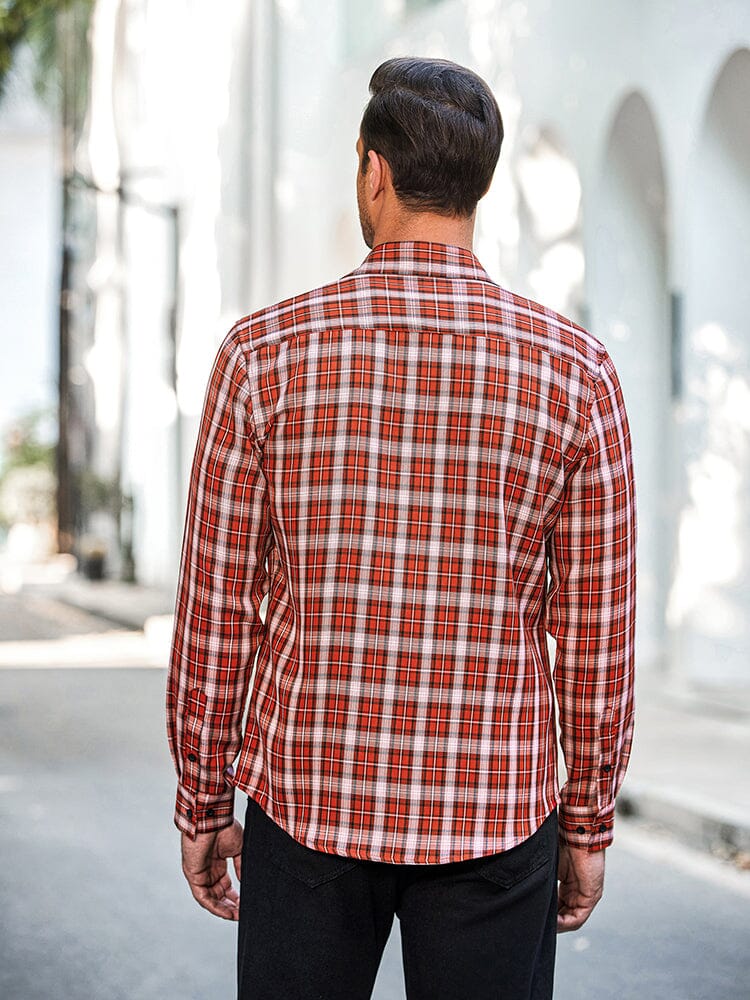 Classic Long Sleeve Plaid Shirts (US Only) - Image 5