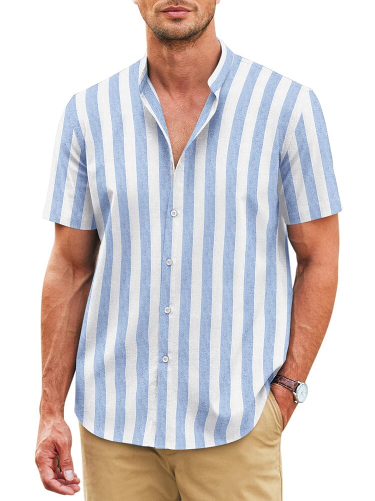 Classic Printed Linen Blend Shirt (US Only) - Image 5