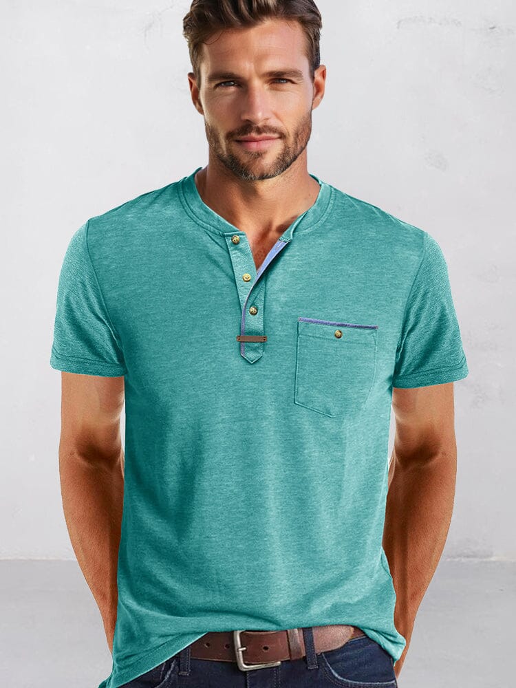 Classic Pure Ease Henley Shirt - Image 11