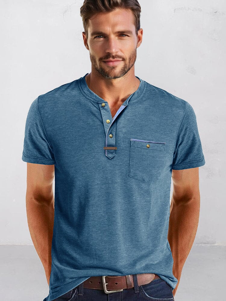 Classic Pure Ease Henley Shirt - Image 4