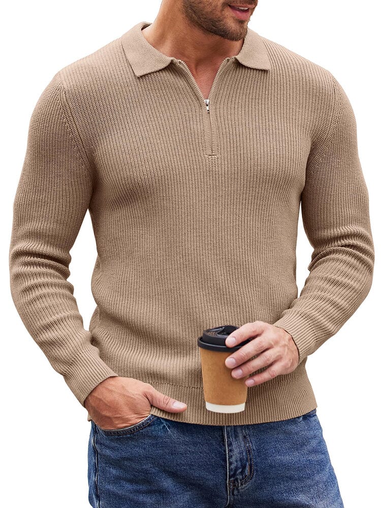 Classic Quarter Zip Knit Polo (US Only) - Image 2
