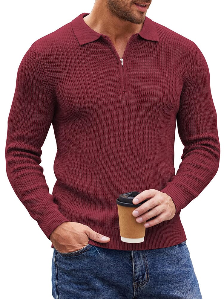 Classic Quarter Zip Knit Polo (US Only) - Image 3