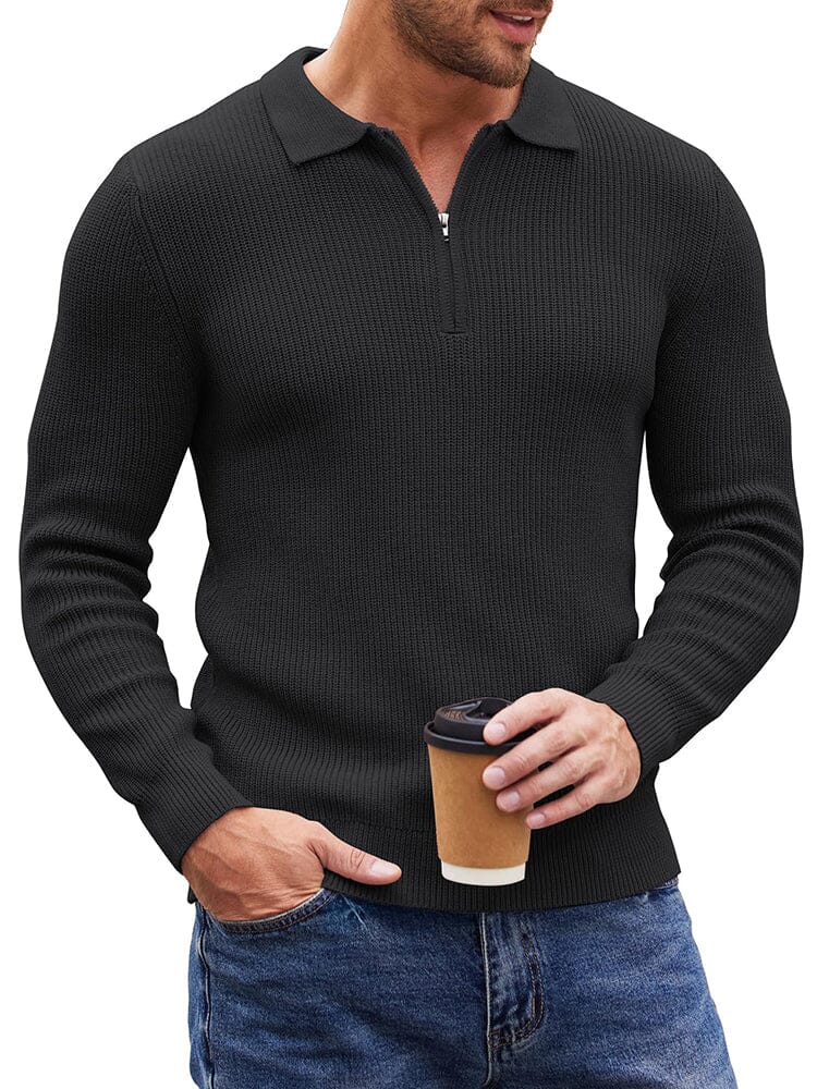 Classic Quarter Zip Knit Polo (US Only) - Image 5