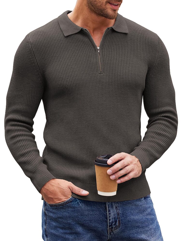 Classic Quarter Zip Knit Polo (US Only) - Image 6