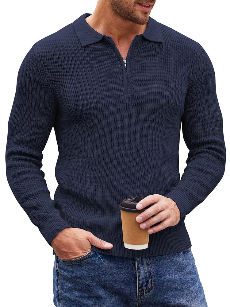 Classic Quarter Zip Knit Polo (US Only) - Image 7
