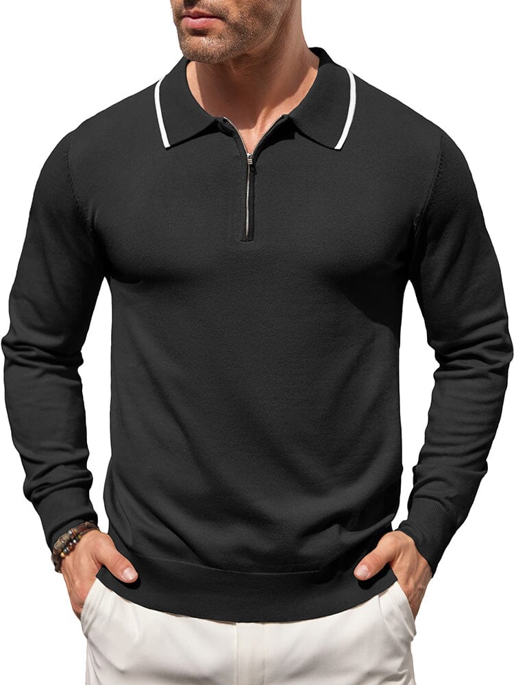 Classic Quarter Zip Polo Shirt (US Only) - Image 4
