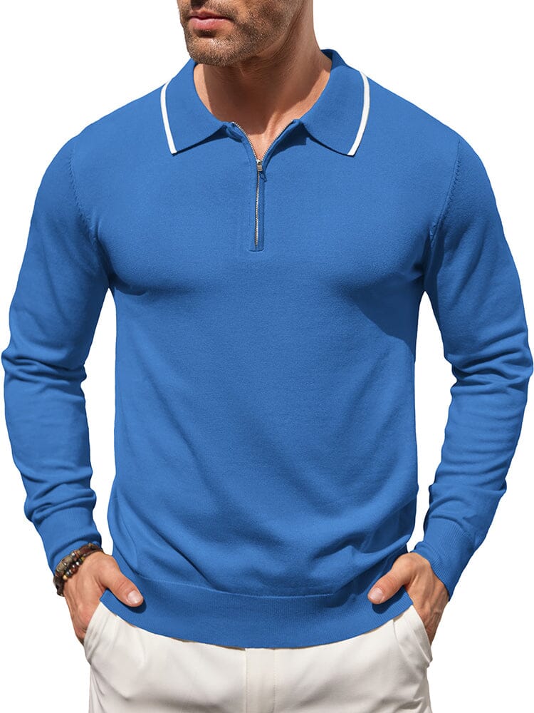 Classic Quarter Zip Polo Shirt (US Only) - Image 5