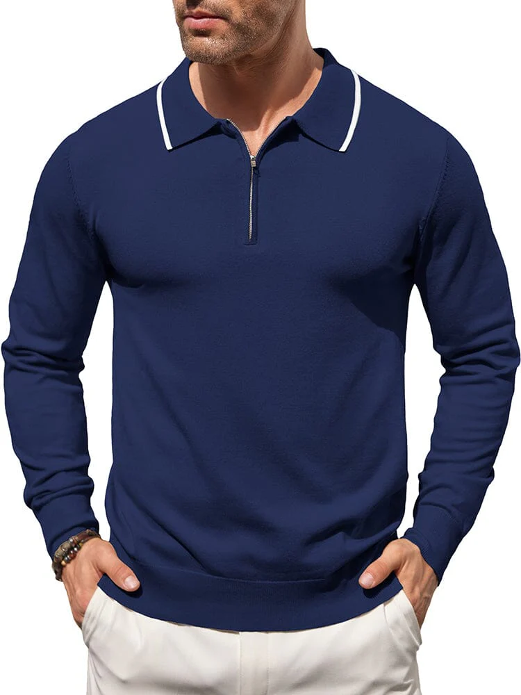 Classic Quarter Zip Polo Shirt (US Only) - Image 6