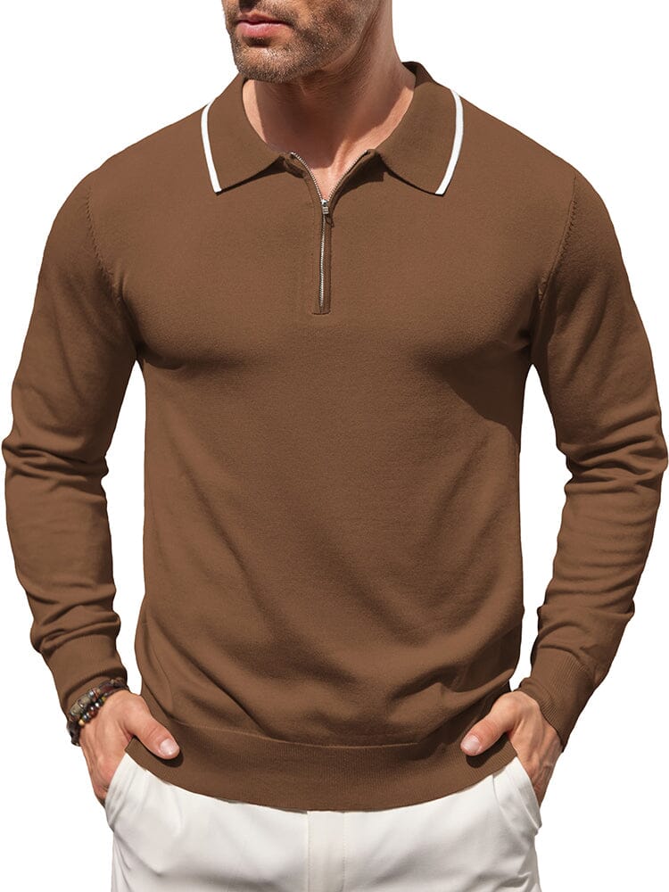 Classic Quarter Zip Polo Shirt (US Only) - Image 7
