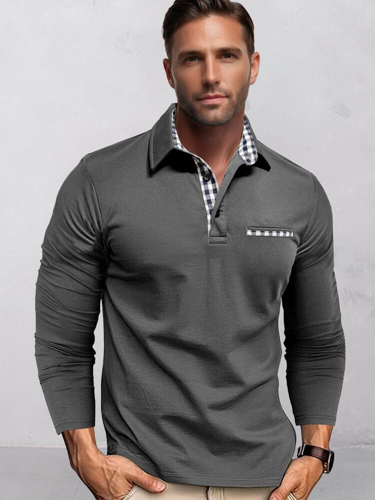 Classic Regular Fit Contrast Plaid Shirt - Image 5