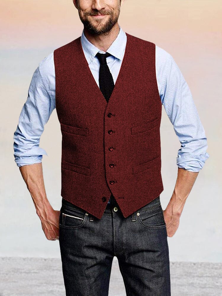 Classic Retro Tweed Vest - Image 7
