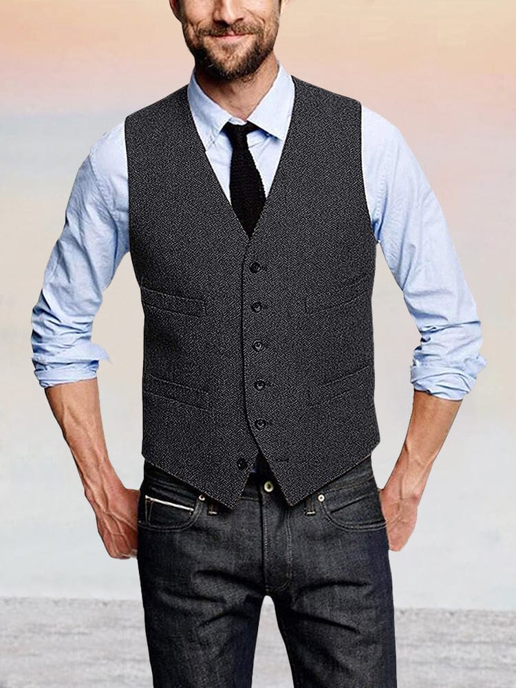 Classic Retro Tweed Vest - Image 8