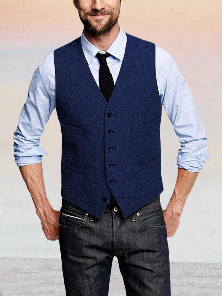 Classic Retro Tweed Vest - Image 9