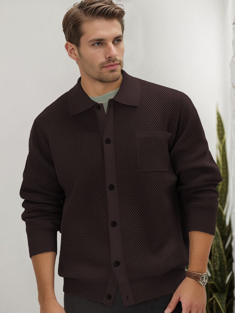 Classic Simple Soft Knit Cardigan - Image 2
