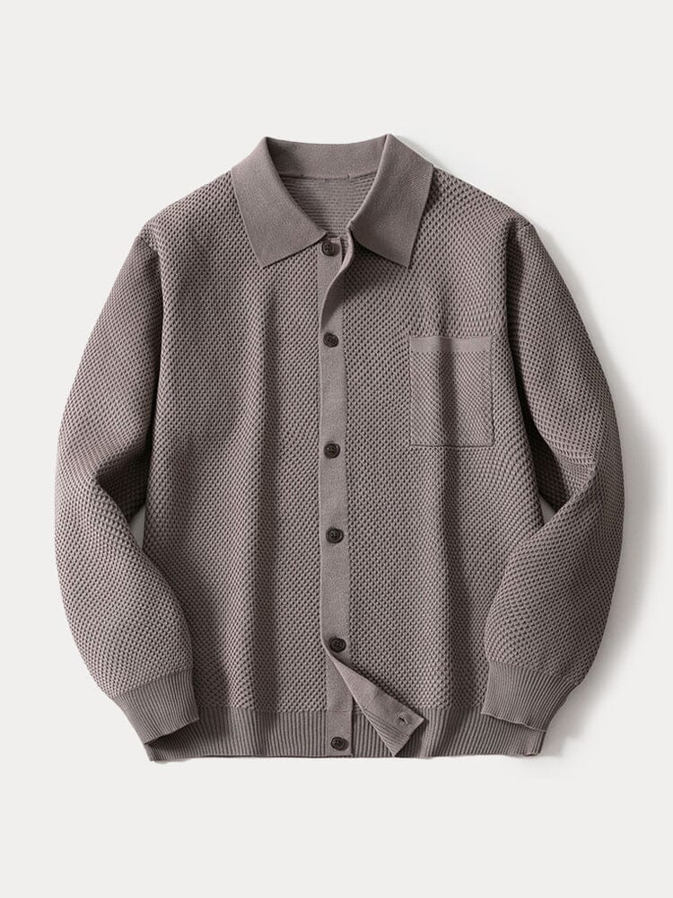 Classic Simple Soft Knit Cardigan - Image 3