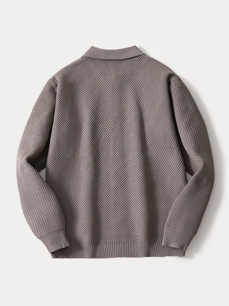 Classic Simple Soft Knit Cardigan - Image 4
