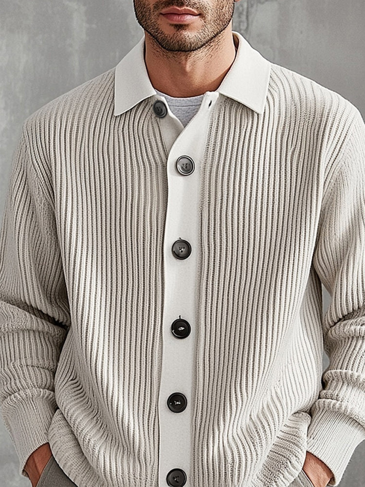 Classic Soft Button Knit Cardigan - Image 3