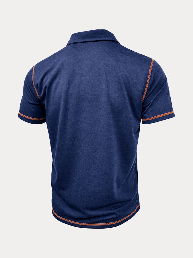 Classic Soft Color Block Polo Shirt - Image 14