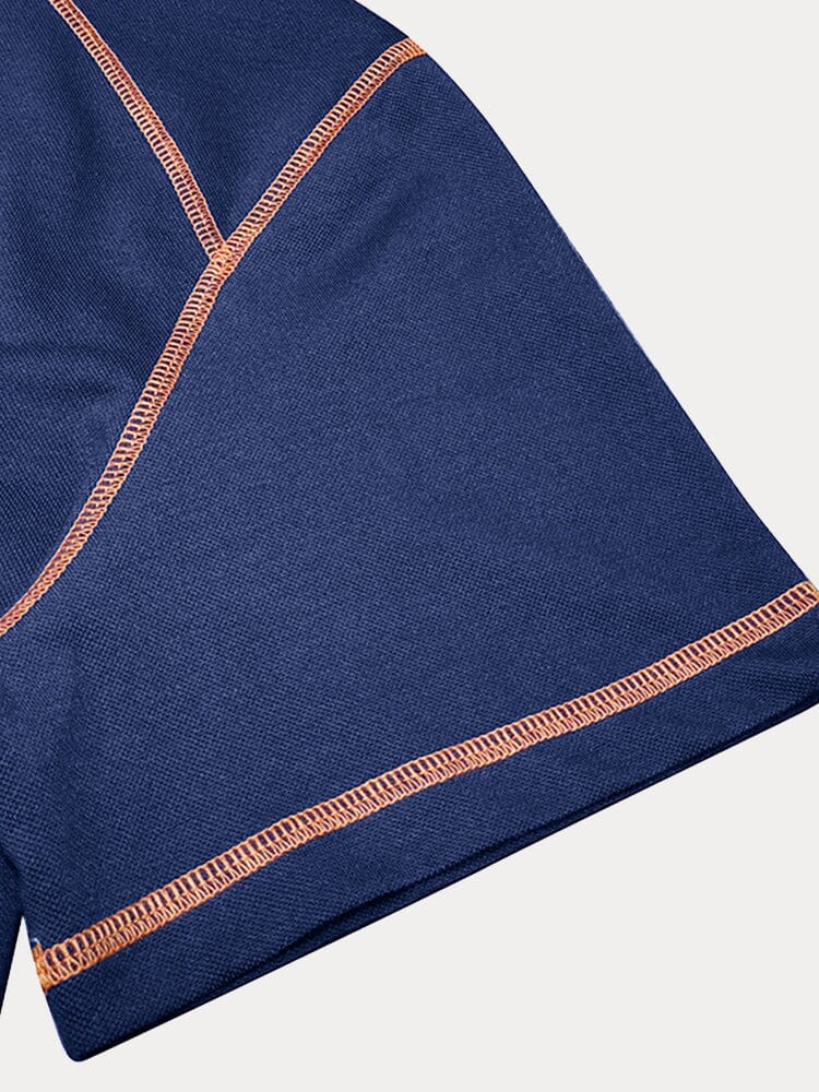 Classic Soft Color Block Polo Shirt - Image 16