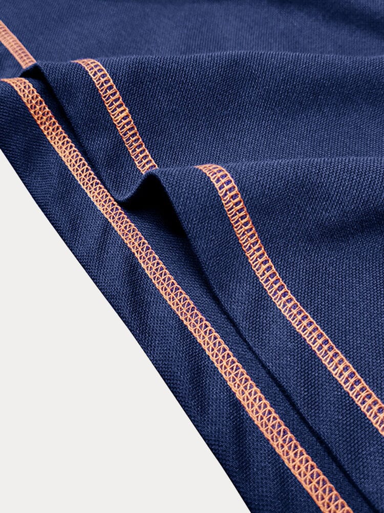 Classic Soft Color Block Polo Shirt - Image 17