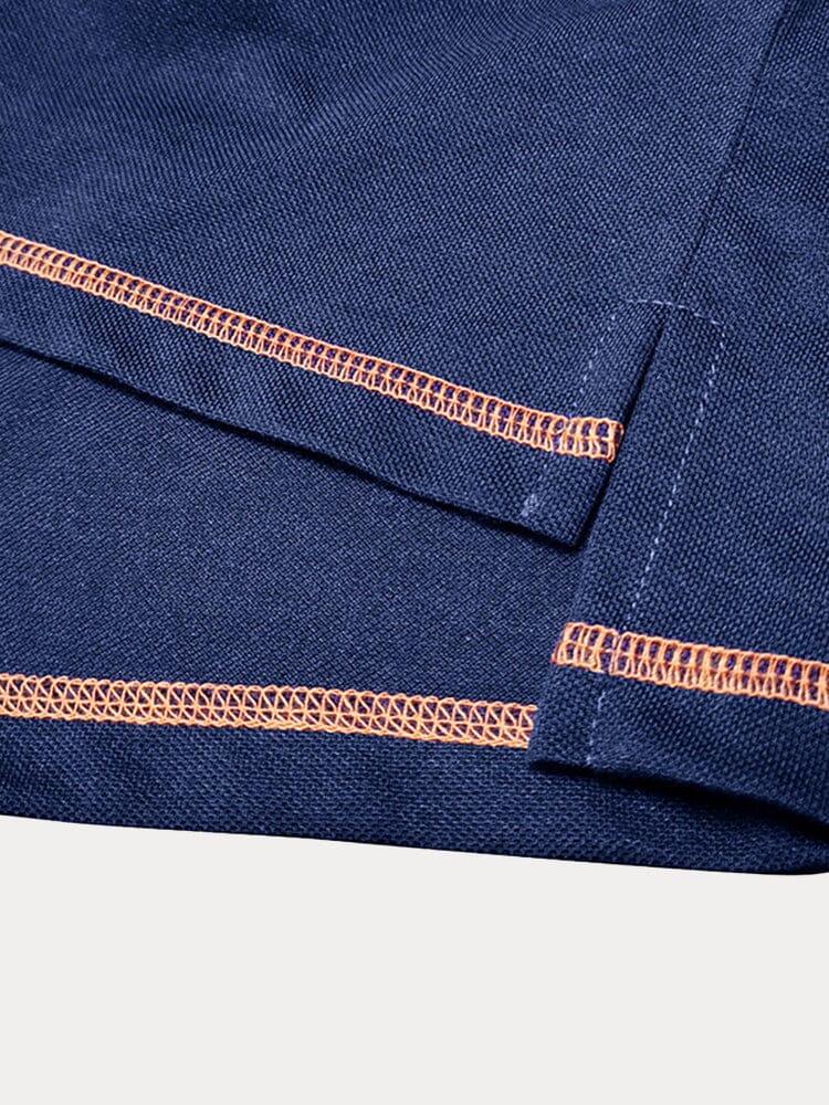 Classic Soft Color Block Polo Shirt - Image 18