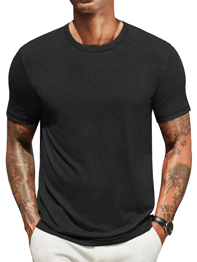 Classic Soft Versatile Basic T-Shirt (US Only) - Image 4