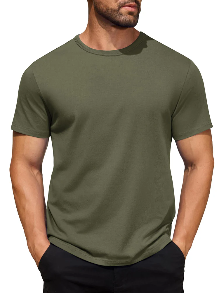 Classic Solid Versatile Basic T-Shirt (US Only) - Image 11