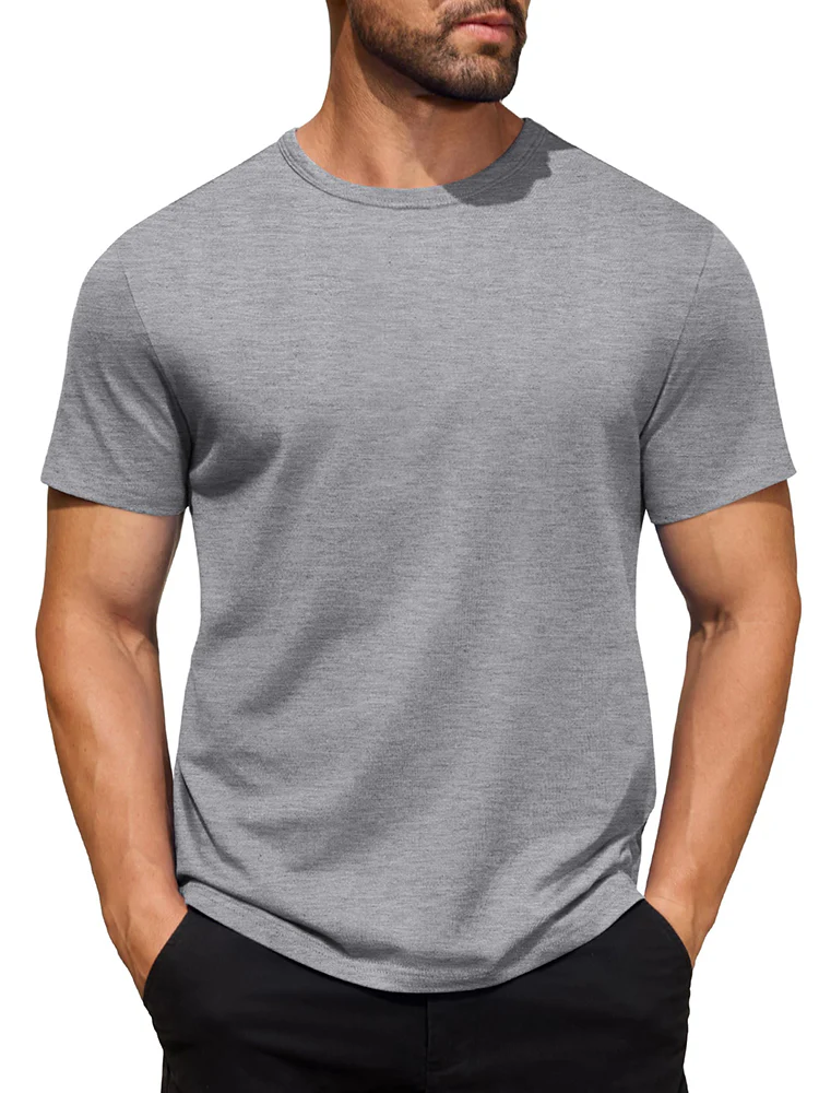Classic Solid Versatile Basic T-Shirt (US Only) - Image 12