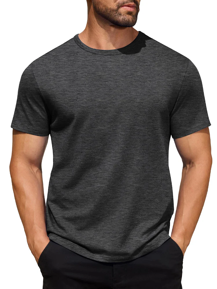 Classic Solid Versatile Basic T-Shirt (US Only) - Image 13
