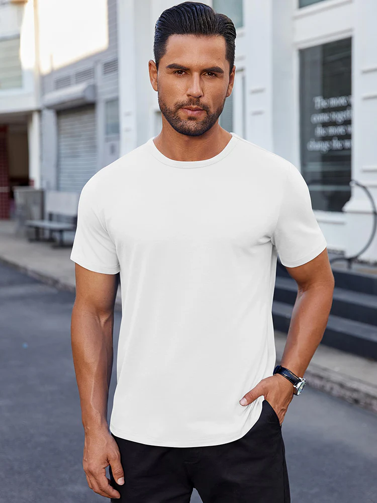 Classic Solid Versatile Basic T-Shirt (US Only) - Image 14