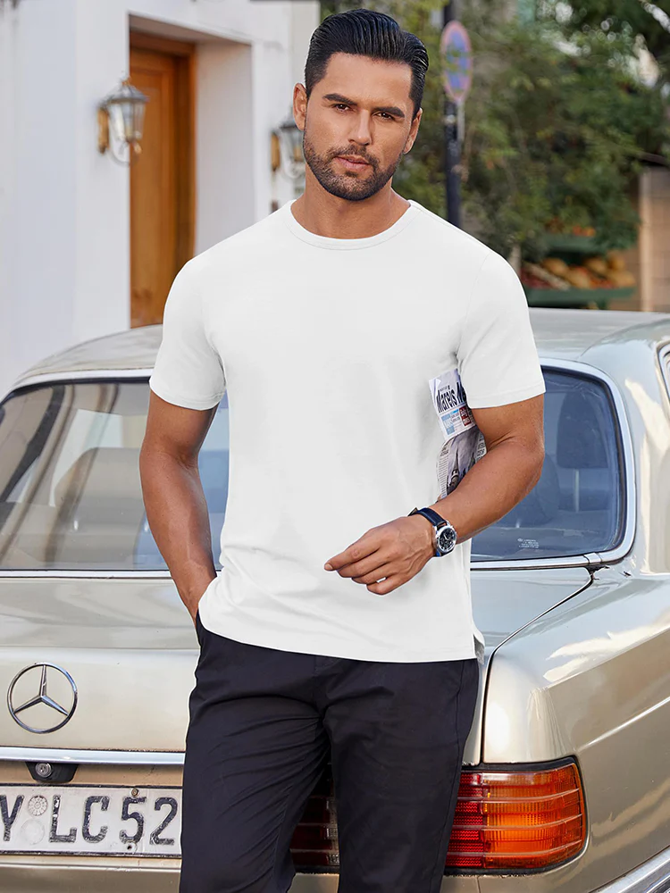 Classic Solid Versatile Basic T-Shirt (US Only) - Image 15