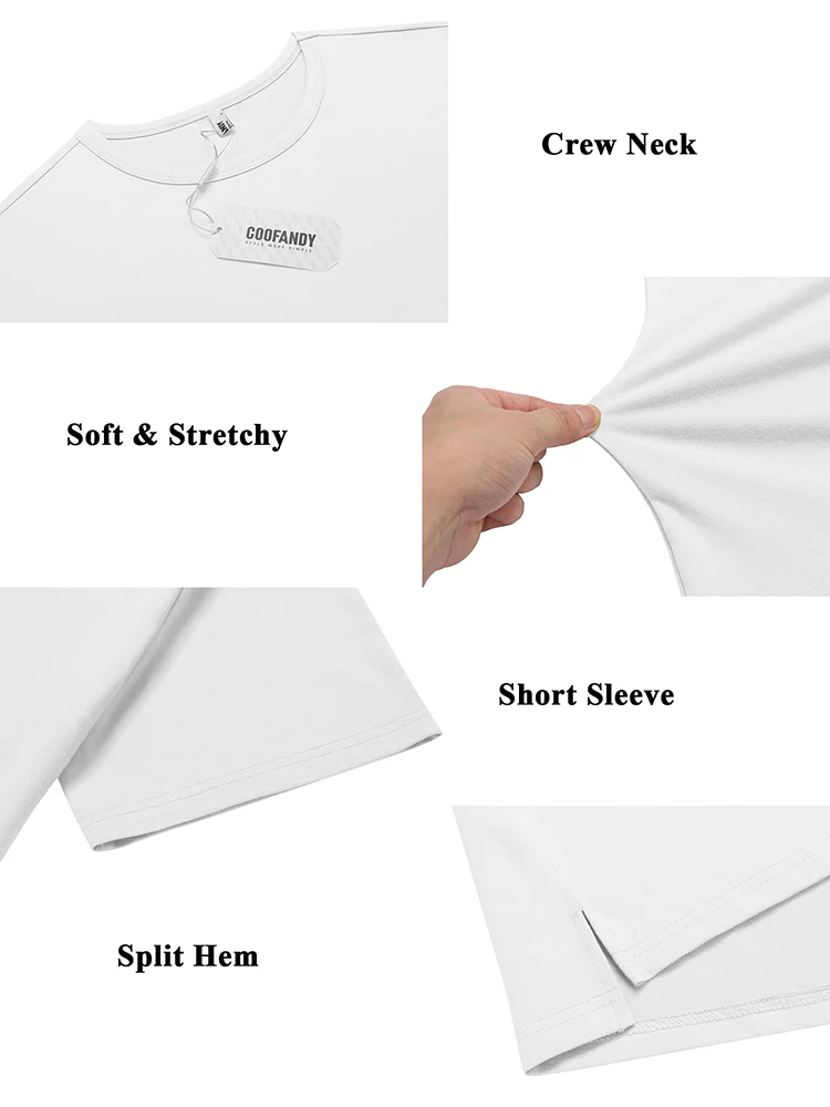 Classic Solid Versatile Basic T-Shirt (US Only) - Image 18