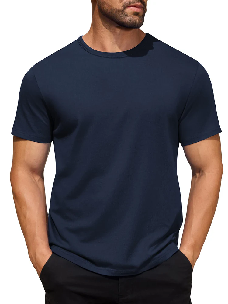 Classic Solid Versatile Basic T-Shirt (US Only) - Image 5