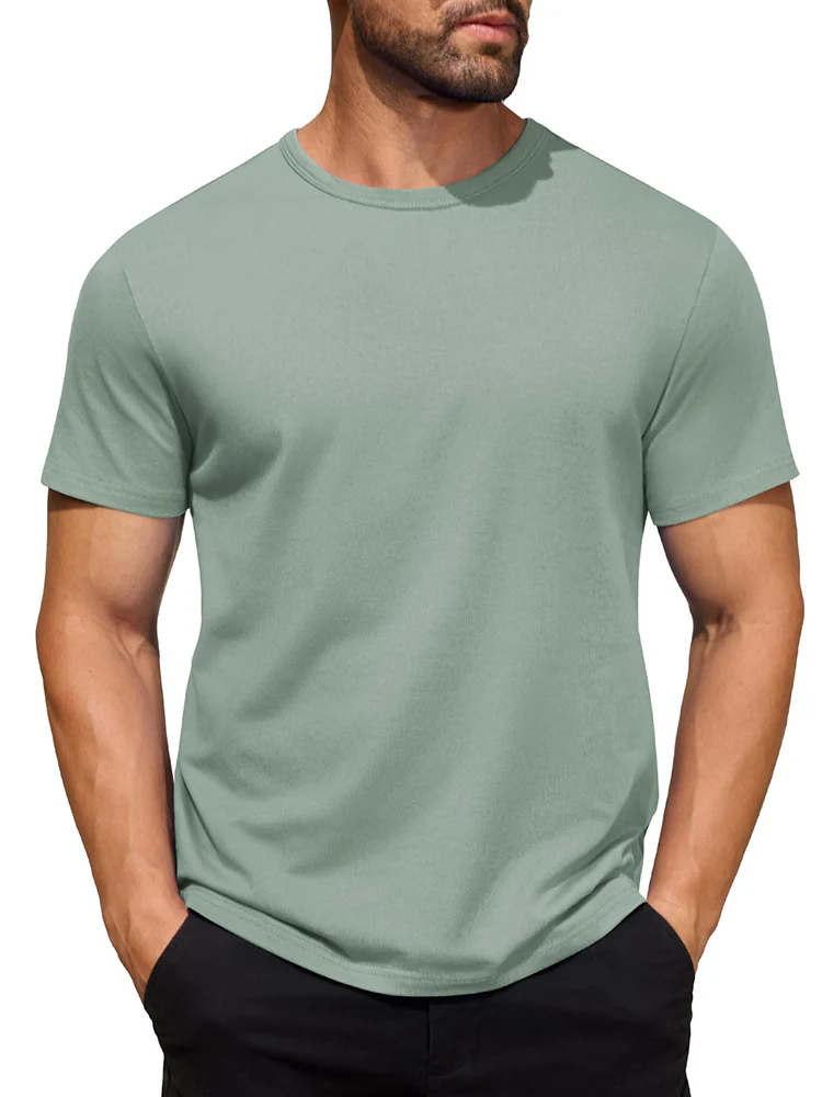 Classic Solid Versatile Basic T-Shirt (US Only) - Image 6
