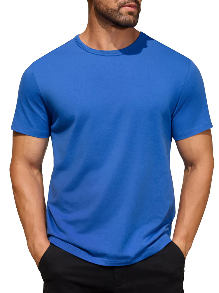 Classic Solid Versatile Basic T-Shirt (US Only) - Image 7
