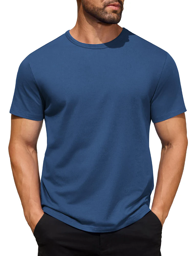 Classic Solid Versatile Basic T-Shirt (US Only) - Image 8