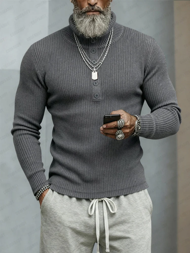 Classic Stretchy Turtleneck Sweater