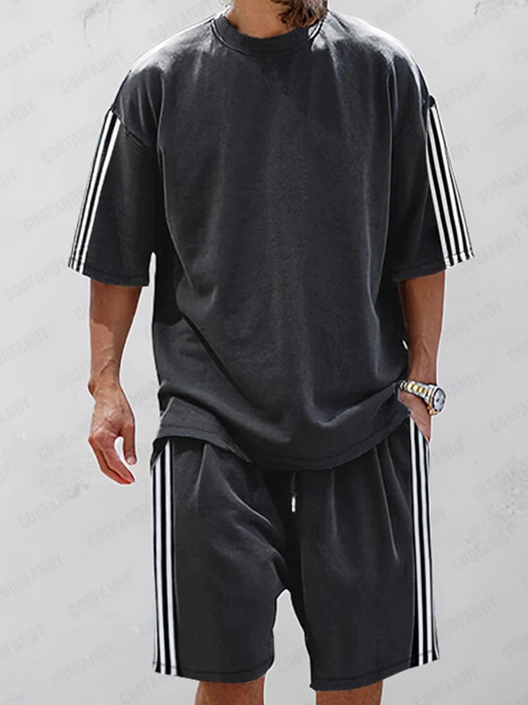 Classic Stripes 100% Cotton Tracksuit Set - Image 3