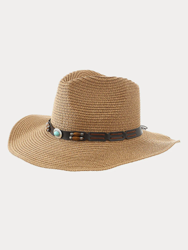 Classic Summer Straw Fishing Beach Hat - Image 3