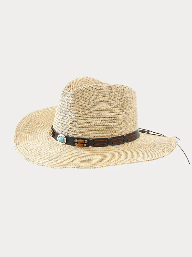 Classic Summer Straw Fishing Beach Hat - Image 4