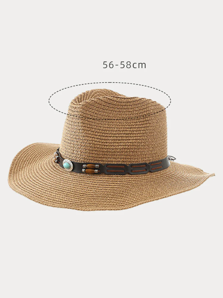 Classic Summer Straw Fishing Beach Hat - Image 6
