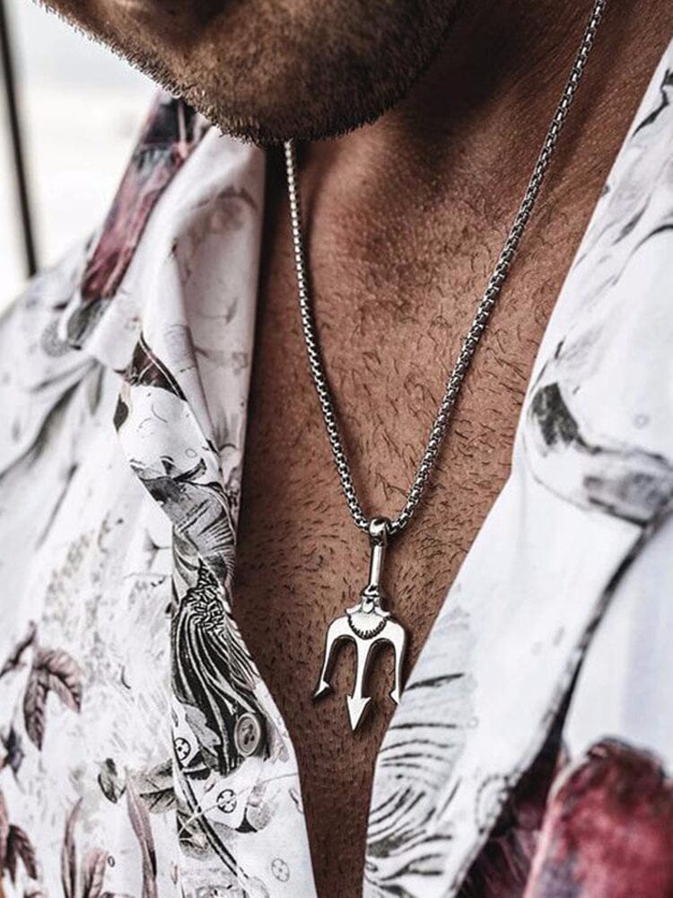 Classic Trident Pendant Necklace - Image 10