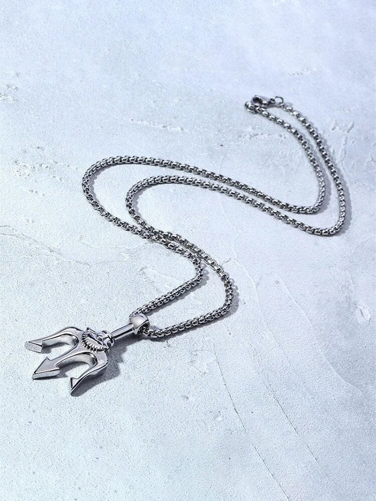 Classic Trident Pendant Necklace - Image 2