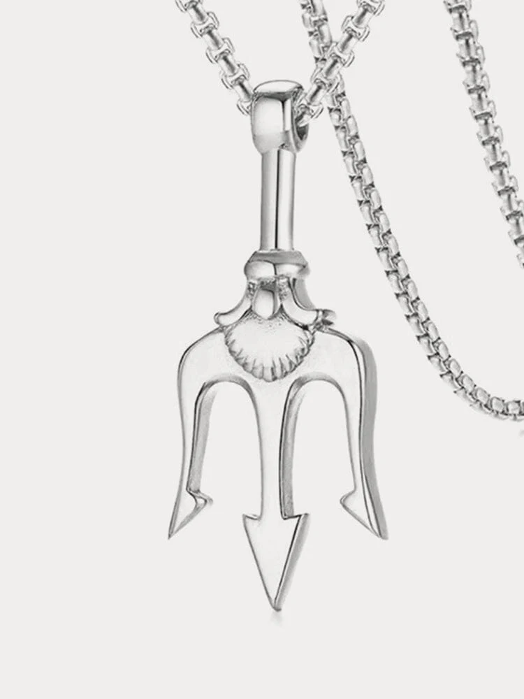 Classic Trident Pendant Necklace - Image 5