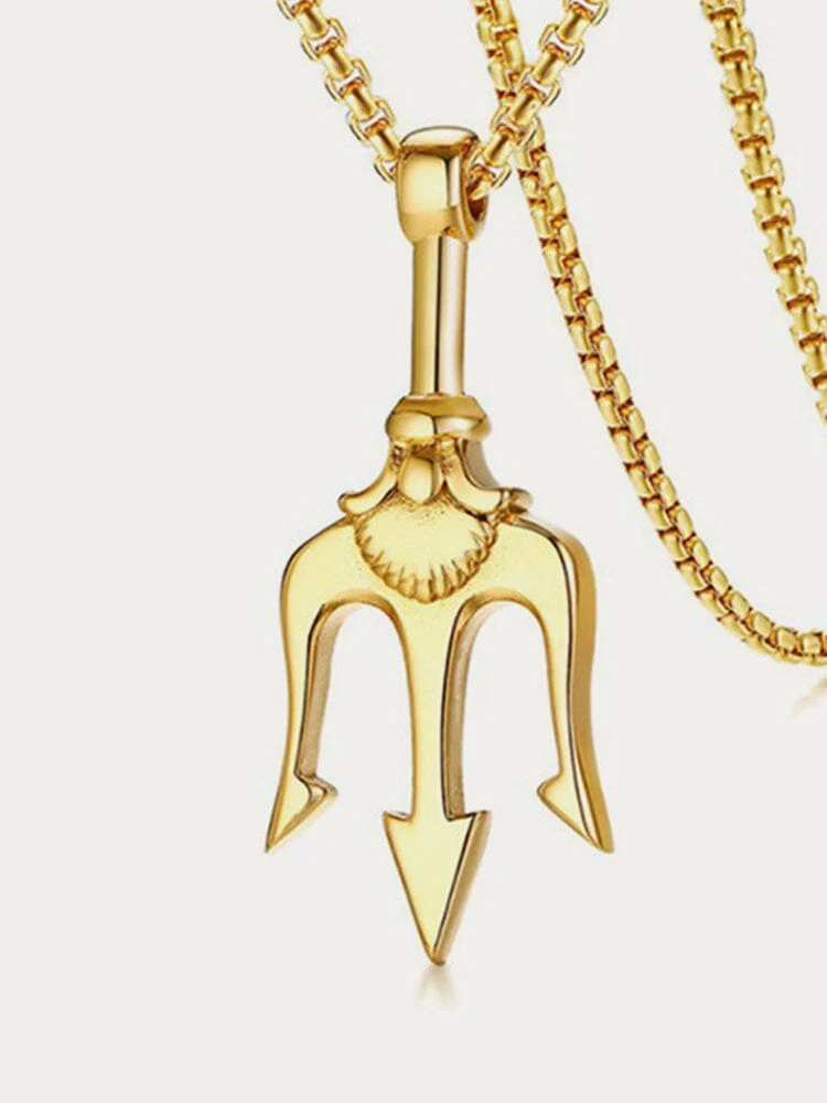 Classic Trident Pendant Necklace - Image 6