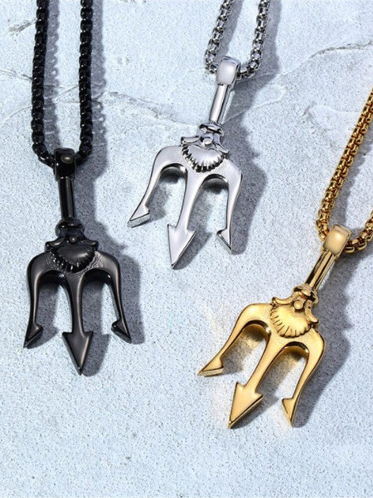 Classic Trident Pendant Necklace - Image 8