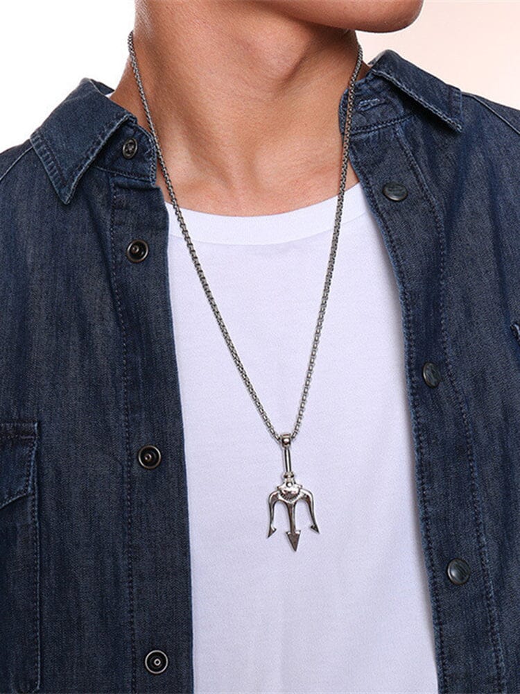 Classic Trident Pendant Necklace - Image 9